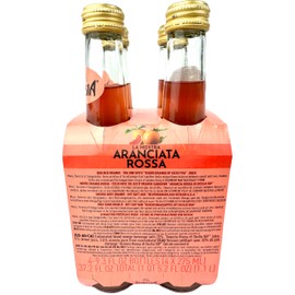 Lurisia Aranciata Rossa Blood Orange Soda 4 x 9.3 Fl Oz (275ml) Italian Soda - Sicilian Blood Orange - Citrus Orange Soft Drink - Red Orangeade - Carbonated Sparkling Fruit Juice Beverage from Italy