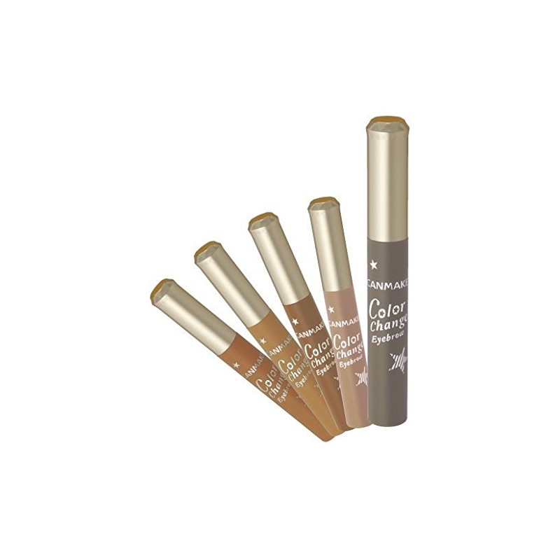 Canmake Color Change Eyebrow F01, Volume Up Gray, 0.2 oz