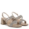 LifeStride Womens Celeste Heeled Sandal Tender Taupe 10 W