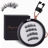 AIXXCUVQ Magnetic Suction False Eyelashes For Eye-catching Effect Transparent Soft
