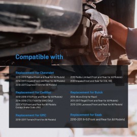 2pcs Front or Rear Wheel Bearing Hub for Chevy Equinox Malibu GMC Terrain 5 Lug