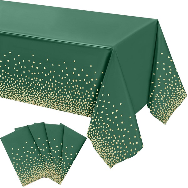 Tegeme Plastic Table Cloths for Parties, Disposable Graduation Ramadan Mubarak