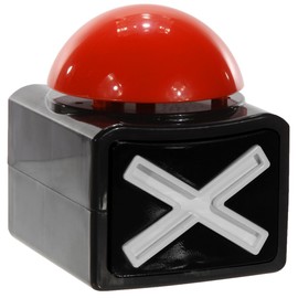 'Bada Bing XL Buzzer Alarm Button with Sound and Light Trivia Quiz Game 705, Set of 2