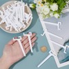 BENECREAT 32 Pcs Perforated Board Hooks Acrylic Pegboard Hooks Set