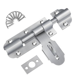 Bolt Door Bolt Stainless Steel 135 x 43 mm Garden Gate Lock Bolt Sliding Lock Bolt Thickening Door Lock Bolt House Door Stable Door Lock Bolt Lockable
