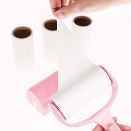 300 Sheets Lint Roller for Clothes, Pet Hair Remover, TCEBUY Extra Sticky Lint Remover Brush, Clothes Cleaner Roller, 1 Roller + 5 Refills