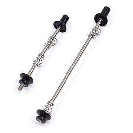 Silverock Bicycle Titanium Skewer Hub Parts for Brompton Folding Bicycle, Slow Release, Black, 5.1 inches (130 mm), 5.3 inches (135 mm), 2.9 inches (74 mm) Black