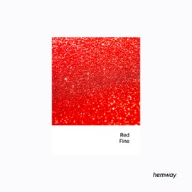 Hemway Polyurethane & Epoxy Resin Glitter 100g / 3.5oz Metallic Crystal Flake Additive for Flooring Jewelry Tumblers Glass Pigment - Fine (1/64" 0.015" 0.4mm) - Red