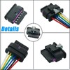 Micarun 6 Wires Tail Lights Connector Wiring Harness Pigtail Plug