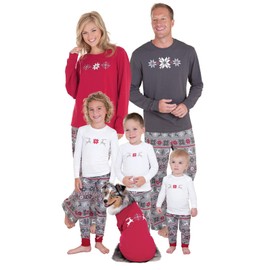 PajamaGram Christmas Pajamas For Family - Family Pajamas, Nordic, Men's XL Gray