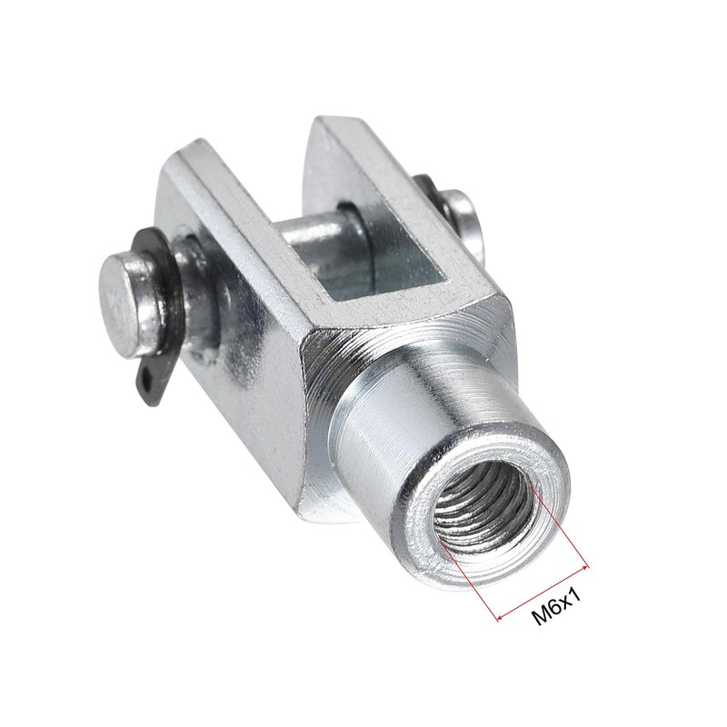 sourcing map Air Cylinder Rod Clevis End 33mm Length M6x1