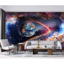YQWDMX -Colorful Star Bright Star Bedroom Living Room Wallpaper XT13 L 180" x 115"