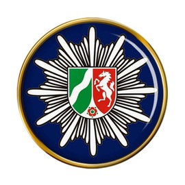 Police North Rhine-Westphalia Badge, Metal