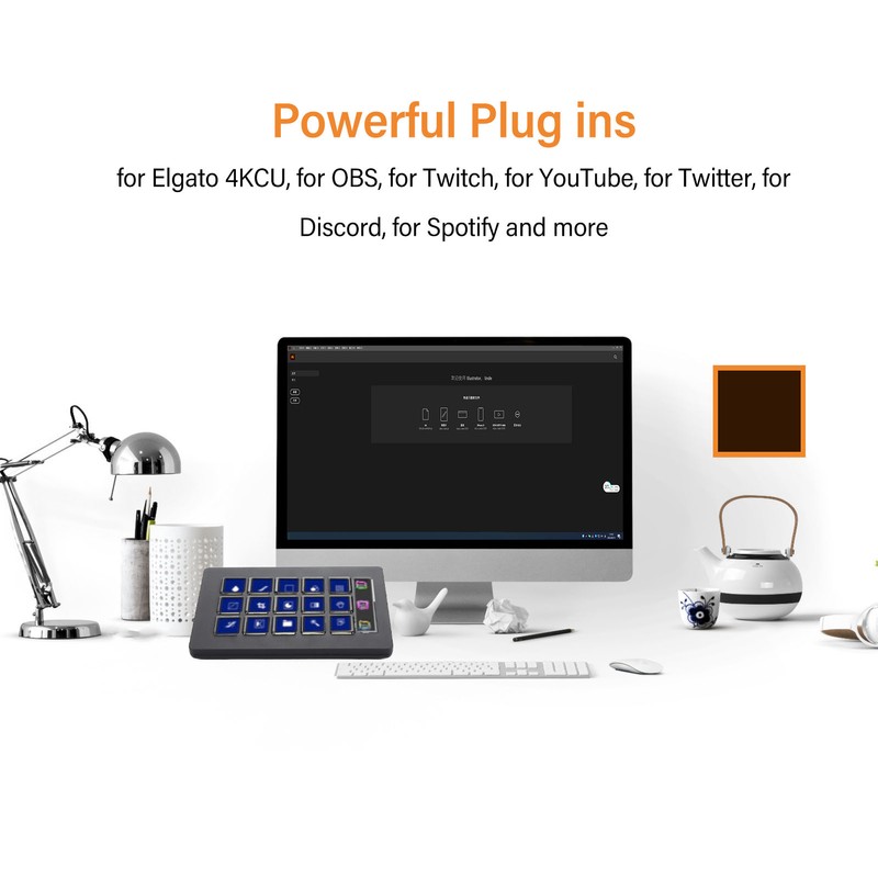 15 Keys Visual Keyboard Macro Keyboard for Stream Deck One