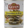 Gefen Mini Pickled Cucumber in Brine, 19oz (2 Pack)