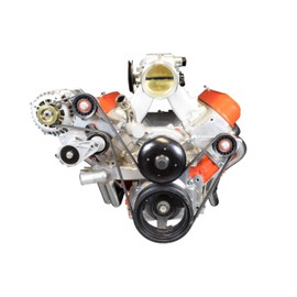 ICT Billet Idler Pulley Bracket - Power Steering Eliminator Compatible with LSX LS1 Truck SUV Camaro LS3 ICT 551776-3