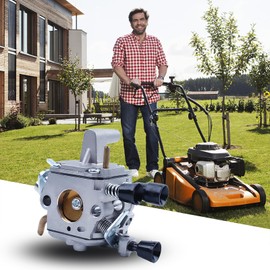 Adefol Carburetor Kit for Stihl FS120 FS200 FS020 FS202 FS250 FS300 FS350 Brushcutter, Air Filter + Spark Plug + Fuel Hose + Fuel Filter Professional Carburetor Rebuild Replacement Set