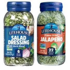 Litehouse Freeze-Dried Fiery Salad Bundle, (Salad Dressing Blend, Jalapeno), 2-Pack