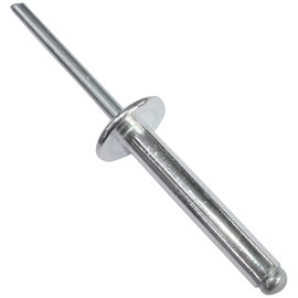AERZETIX - C48175 - Set of 100 Blind Rivets Diameter 5 x 30 mm with Large Head 14 mm - DIN 7337 C - Pop Rivets - Rivets - Rivets with Shatterproof Bar - Made of Aluminium Steel