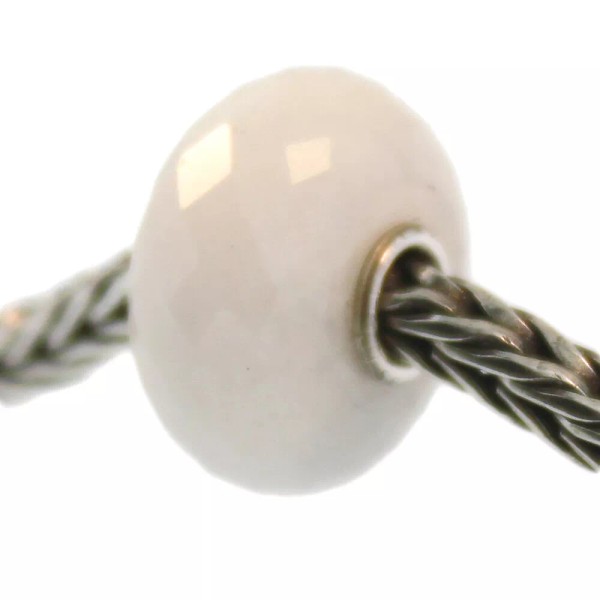Trollbeads Authentic Trollbeads Precious Stone 51809 Milky Quartz :1