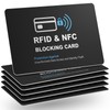 runzoos 6 Pack RFID Blocking Cards, Safe Guard Card Protector
