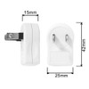 NFHK NEMA 1-15P USA Outlet Saver Power Extension Adapter 2-Prong