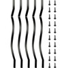 VEVOR Deck Balusters, 32.25"x1" Metal Deck Spindles, 51 Pack Staircase
