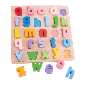Bigjigs Toys Chunky Alphabet Puzzle (Lowercase) - Educational Jigsaw