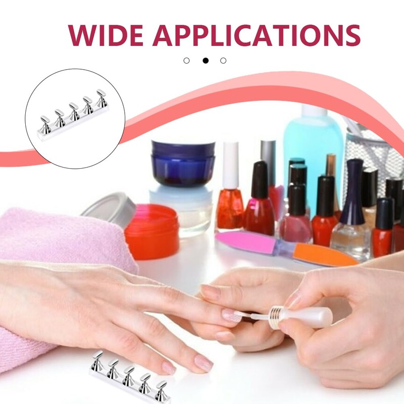 KEQAR 2pcs Nail Racks Nail Clips Nail Practice Clips Nail