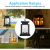 Solar Power Hanging Simulation LED Candle Light for Outdoor Garden