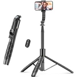 Trípode para teléfono selfie de aleación de aluminio de 62 pulgadas con control remoto inalámbrico compatible con iPhone 17 16 15 14 13 pro Xs Max Xr