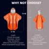 Vonctixe 2024 Thickened Emergency Rain Poncho with Mylar Blanket Liner,