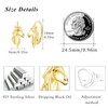 Horse Earrings for Women 925 Sterling Silver Gold Horse Hoop