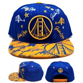 Top Level Golden State New Leader Top Level Warriors CLBRT Blue Gold Era Snapback Hat Cap
