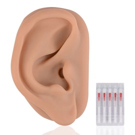 Modelo de oreja de acupuntura, réplica de oreja artificial derecha para enseñanza de terapia auricular, simulador de oreja de silicona, práctica de acupuntura, simulación de oído humano auténtica