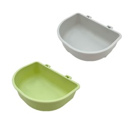 UtySty 2 Pack Pet Carrier Feeder Clip-on Wire Cage Bowl Bird Feeding Dish Hanging Cups for Cat Carrier with Wire Door Rabbit Habitat Bunny Hutch Hamster Puppy Dog Crate Guinea Pig Ferret Chinchilla