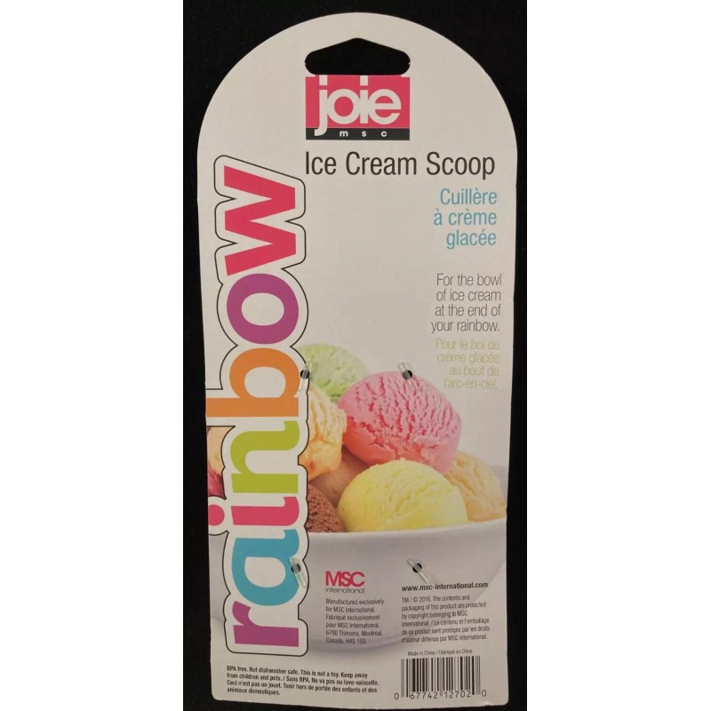 JOIE Rainbow - Ice Cream Scoop - BPA Free -