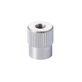 RX Nut Knurling 1 Piece: Height 0.5 inches (12 mm), Knurled Nut, Penetration Knob, Anti-Loose, Vibration Control, Scratch Prevention, Made in Japan, Brass, Nickel Plated (M3 P0.5)