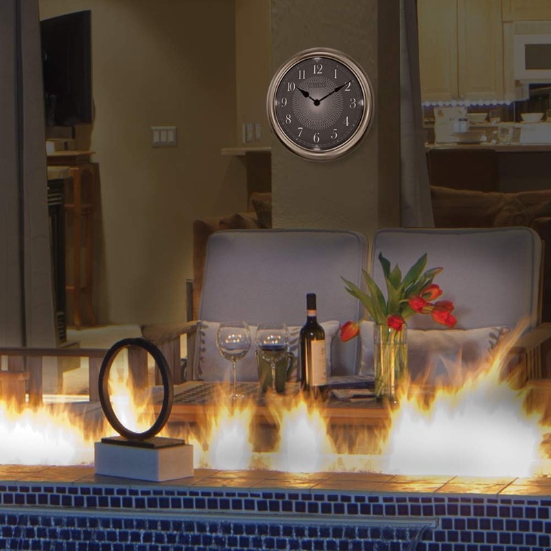 Bulova C4826 Light Time Wall Clock, Champagne