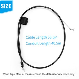 Zreneyfex 946-1130 Zone Control Cable Replacement for MTD/Troy-BILT 946-1130 746-1130 13264 Lawn Mower Engine