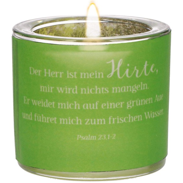 Butzon & Bercker Lichtmomente Tea Light Holder with German Text