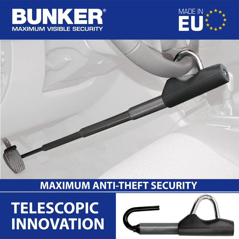 Bunker BT29 High-End Telescopic Steering Wheel Brake Pedal Lock, The