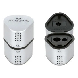 Afilalapices 3 en 1 Faber-Castell Grip Color Gris