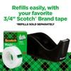 Scotch Desktop Tape Dispenser, Black Two-Tone, 1 Dispenser/Pack (C60-BK)