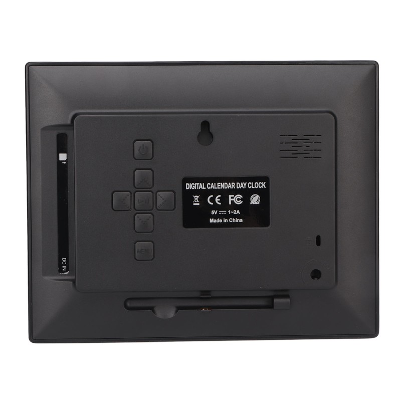 8inch Digital Day Calendar Clock Alarm Reminders Auto Dimming Large