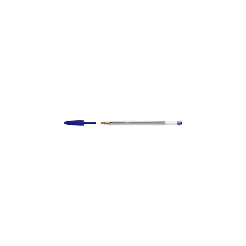 Bic Cristal Medium Ballpoint Pen Blue [Pack of 100]