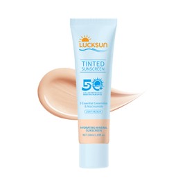 Tinted Mineral Sunscreen SPF 50-2-in-1 Makeup & Sunscreen for Natural Glow, Broad Spectrum Protection + Skincare Benefits All Skin Types (#002, 1.69 Fl Oz (Pack of 1))