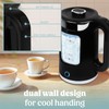 NELO Electric Kettle with Keep Warm Function, Sleek Glass Window