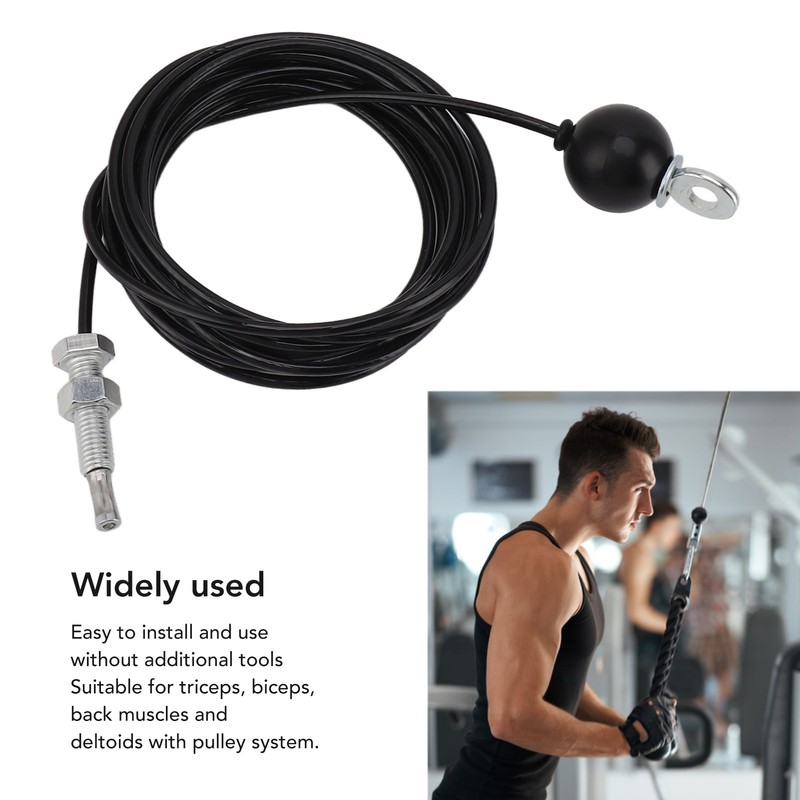 Pulley Cable Heavy Duty Fitness Pulley System Cable Adjustable Steel