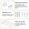 MOROBOR 24 PCS Glass Retainer Clips Kit, 10 mm Glass